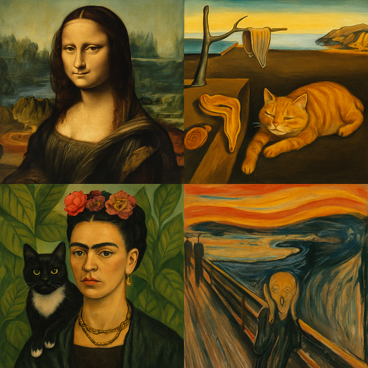 If Famous Artists Painted Cats Instead of People