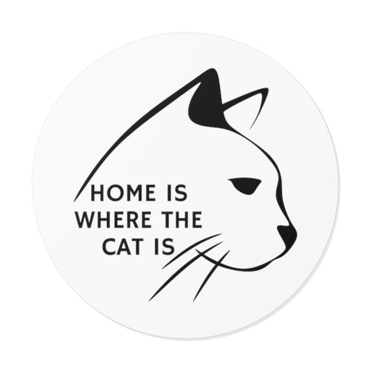 Home Is Where The Cat Is Sticker