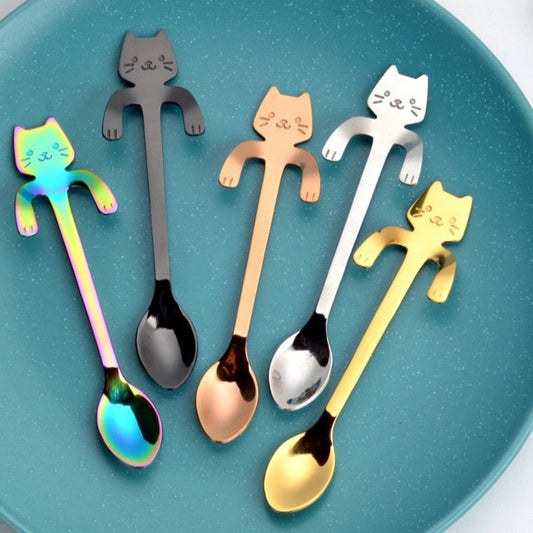 Happy Cat Coffee Spoons