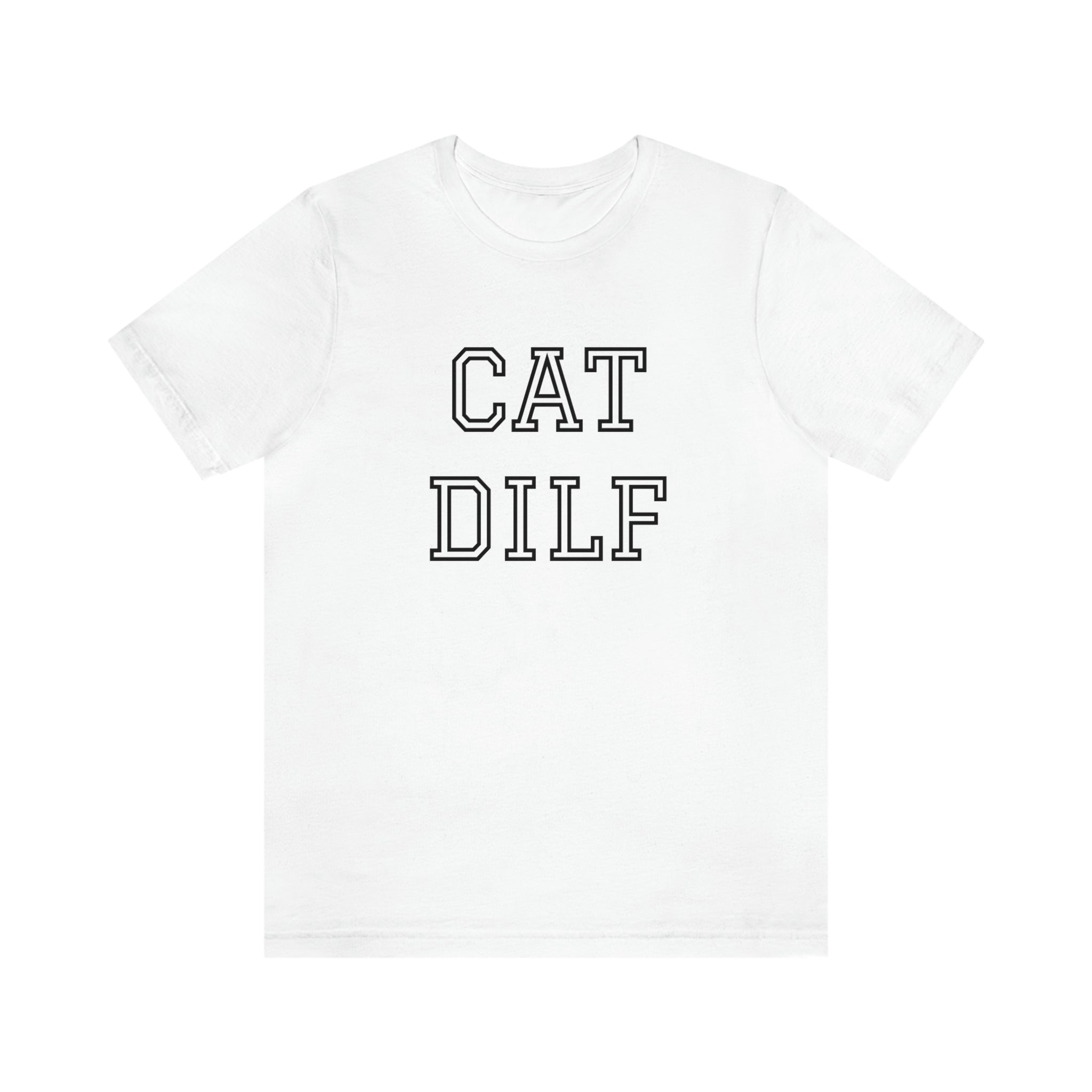 White on sale cat shirt