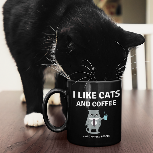 I Like Cats & Coffee... And Maybe 3 People Mug